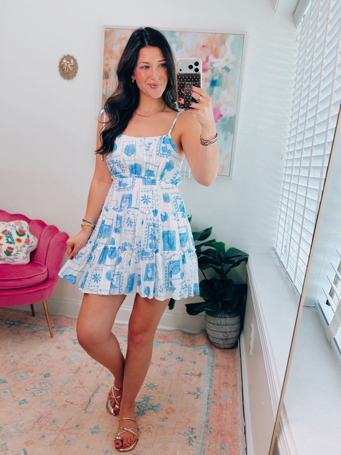 Riley Coastal Patch Mini Dress