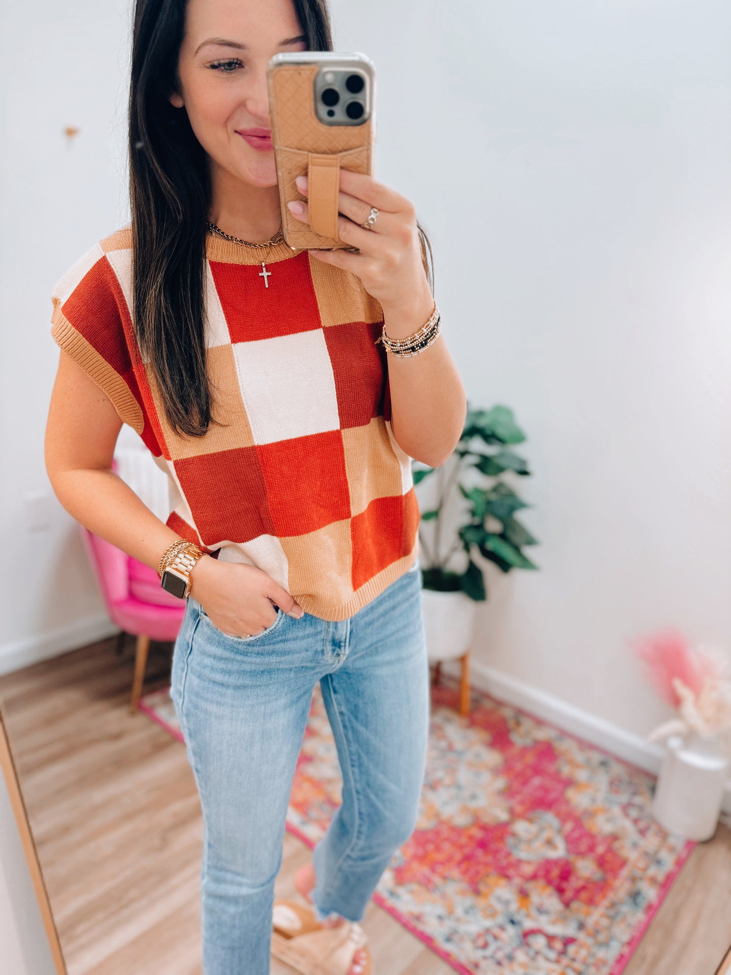 Ginny Color Block Sweater Top