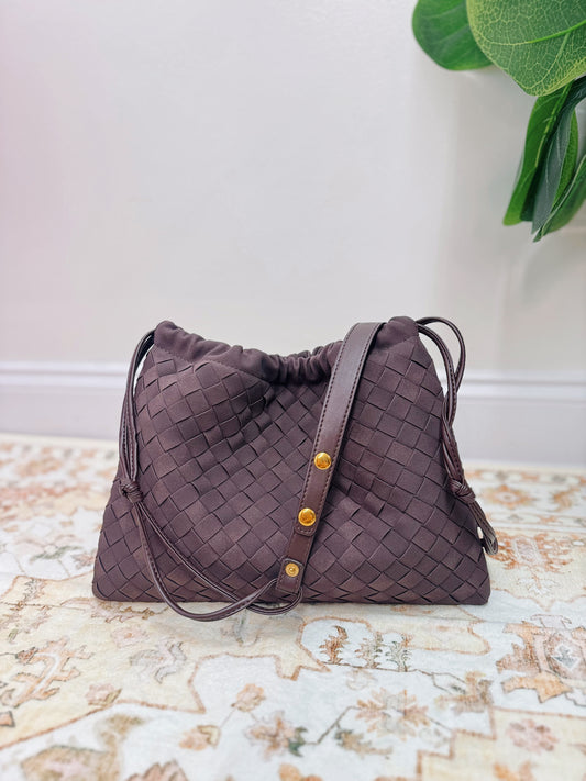 Madison Suede Coffee Crossbody