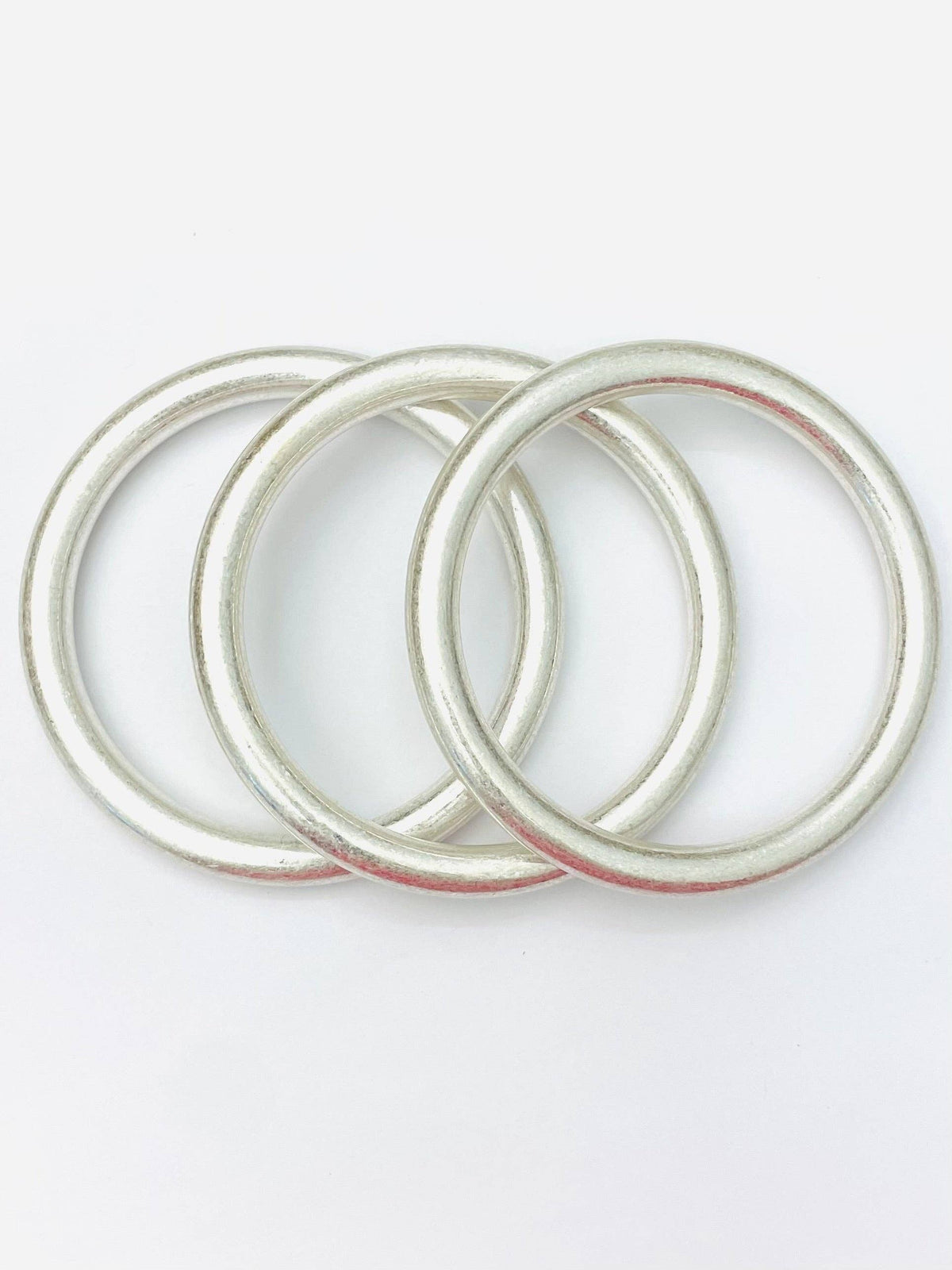 CHIC Bold Vintage Bangles - Matte Silver