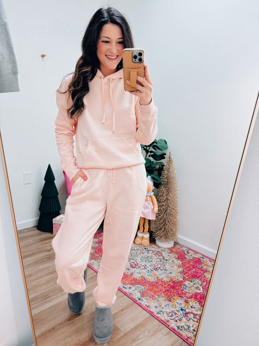 Comfort Hoodie Set - Dusty Pink