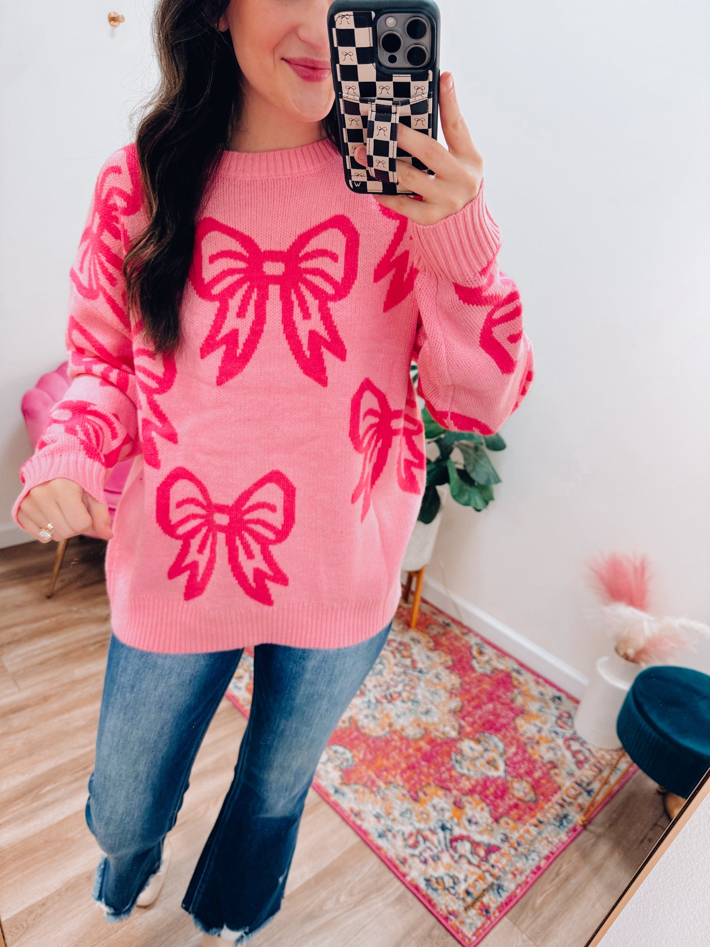 Pink Me Bow Sweater