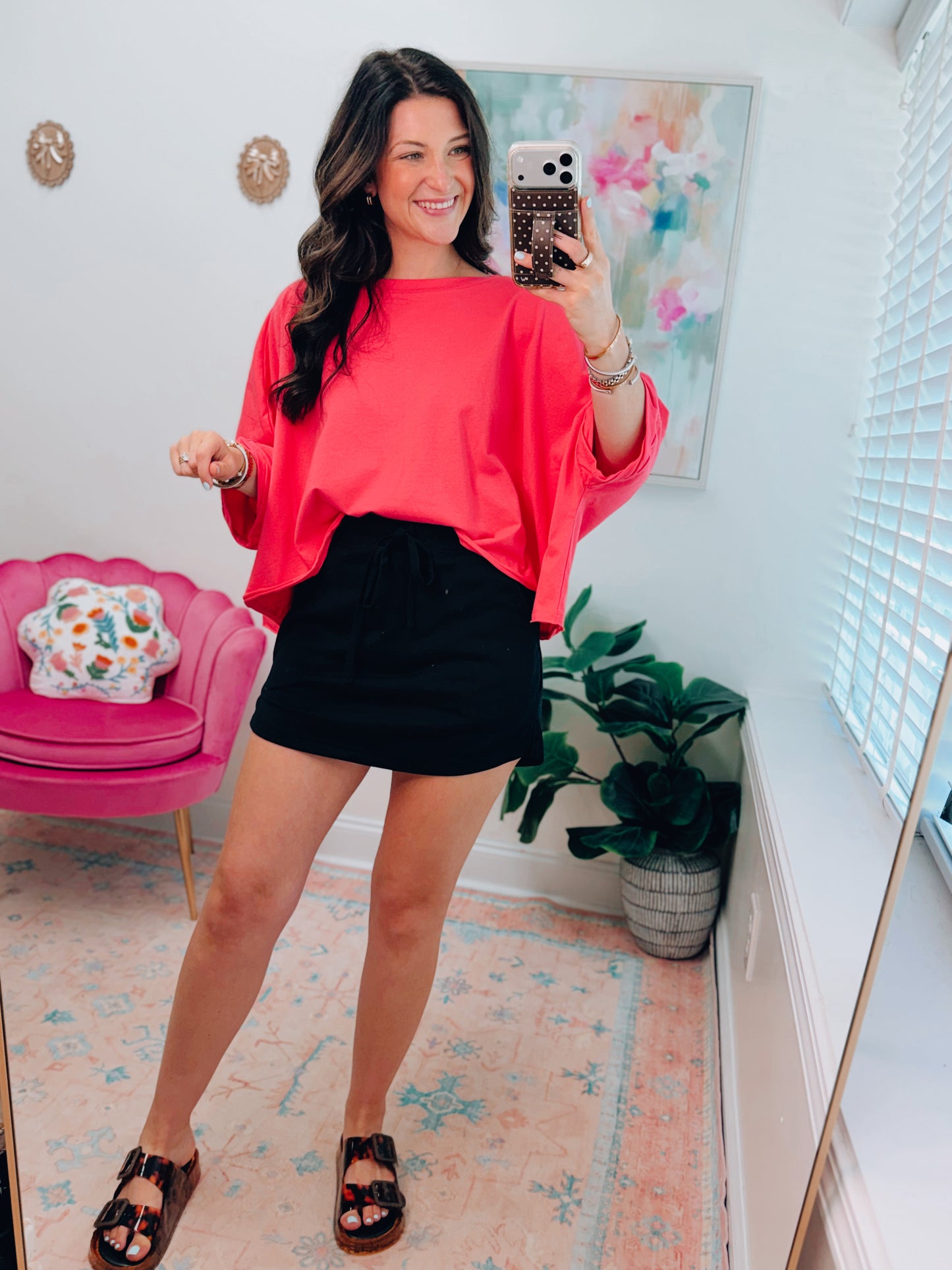 French Terry Skort - Black