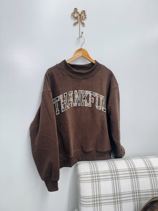 The Mock Club Pullover - THANKFUL