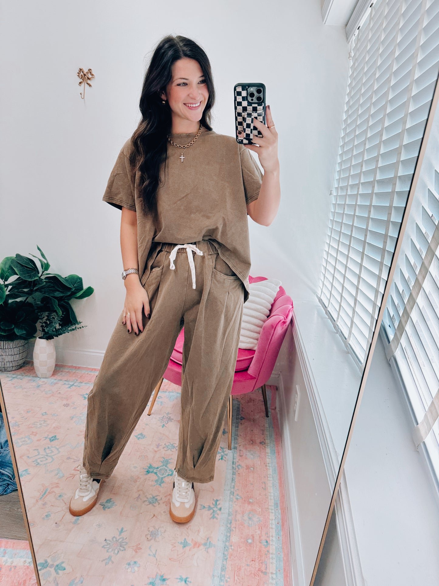 Garment Brown Pants Set