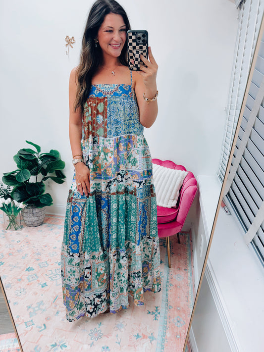 Eliza Multi Mix Maxi Dress