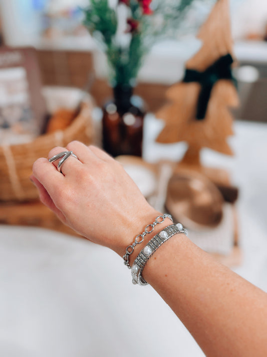 Indie Stainless Steel Link Bracelet