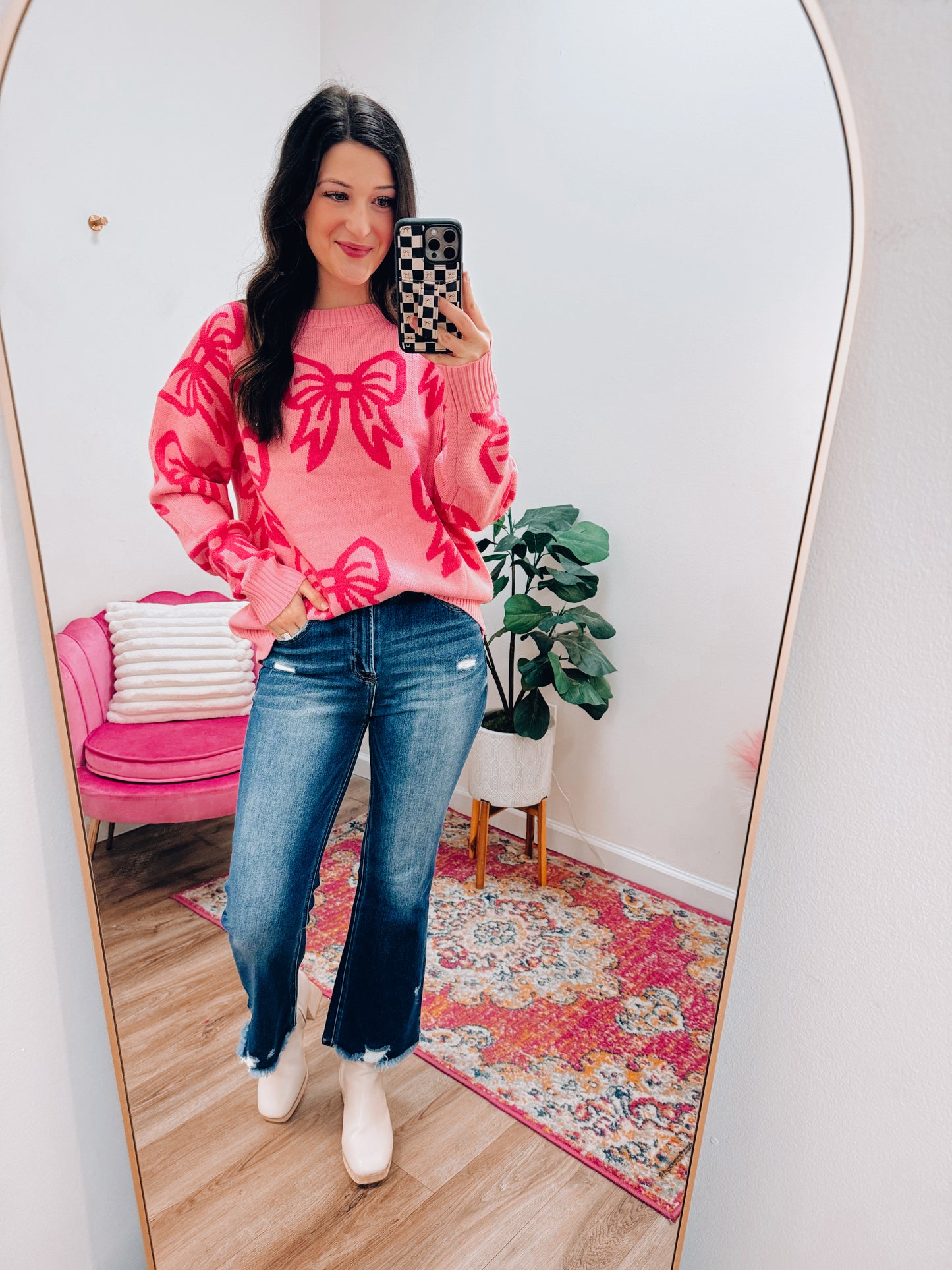 Pink Me Bow Sweater