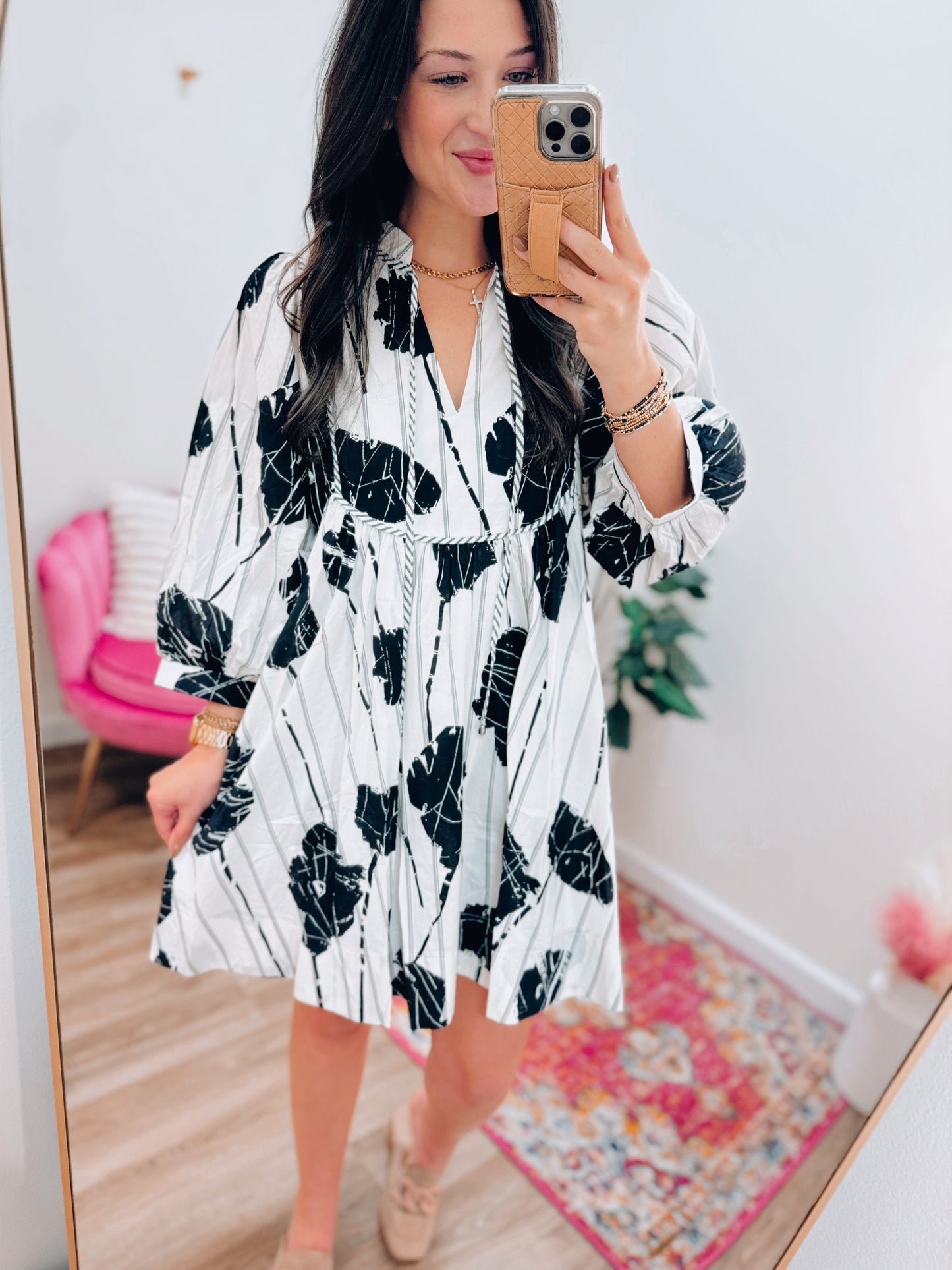 CURVY Mikayla Abstract Mini Dress