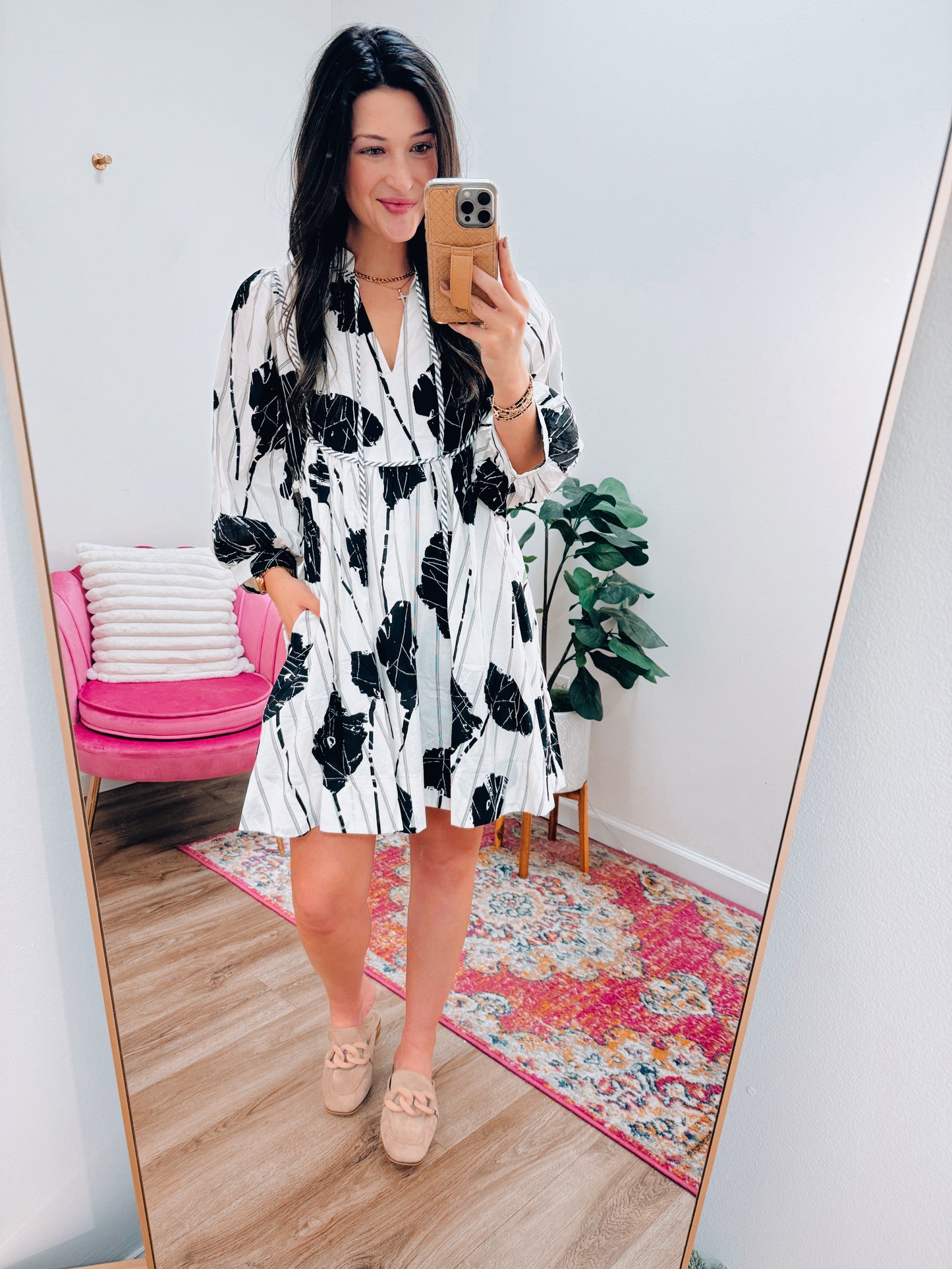 CURVY Mikayla Abstract Mini Dress