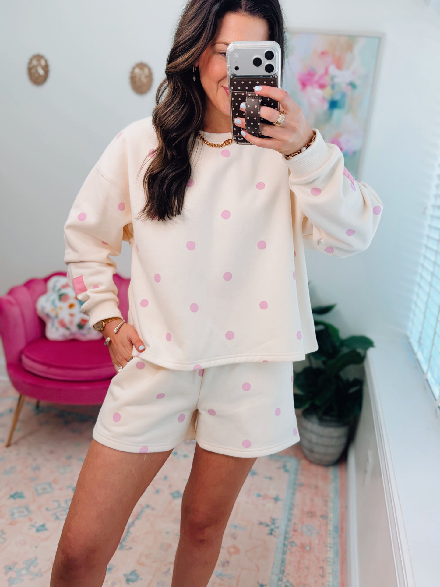 Lainey Polka Dot Shorts Set