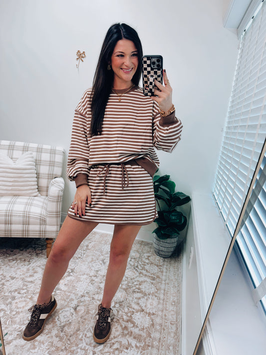 Autumn Stripes Skort Set