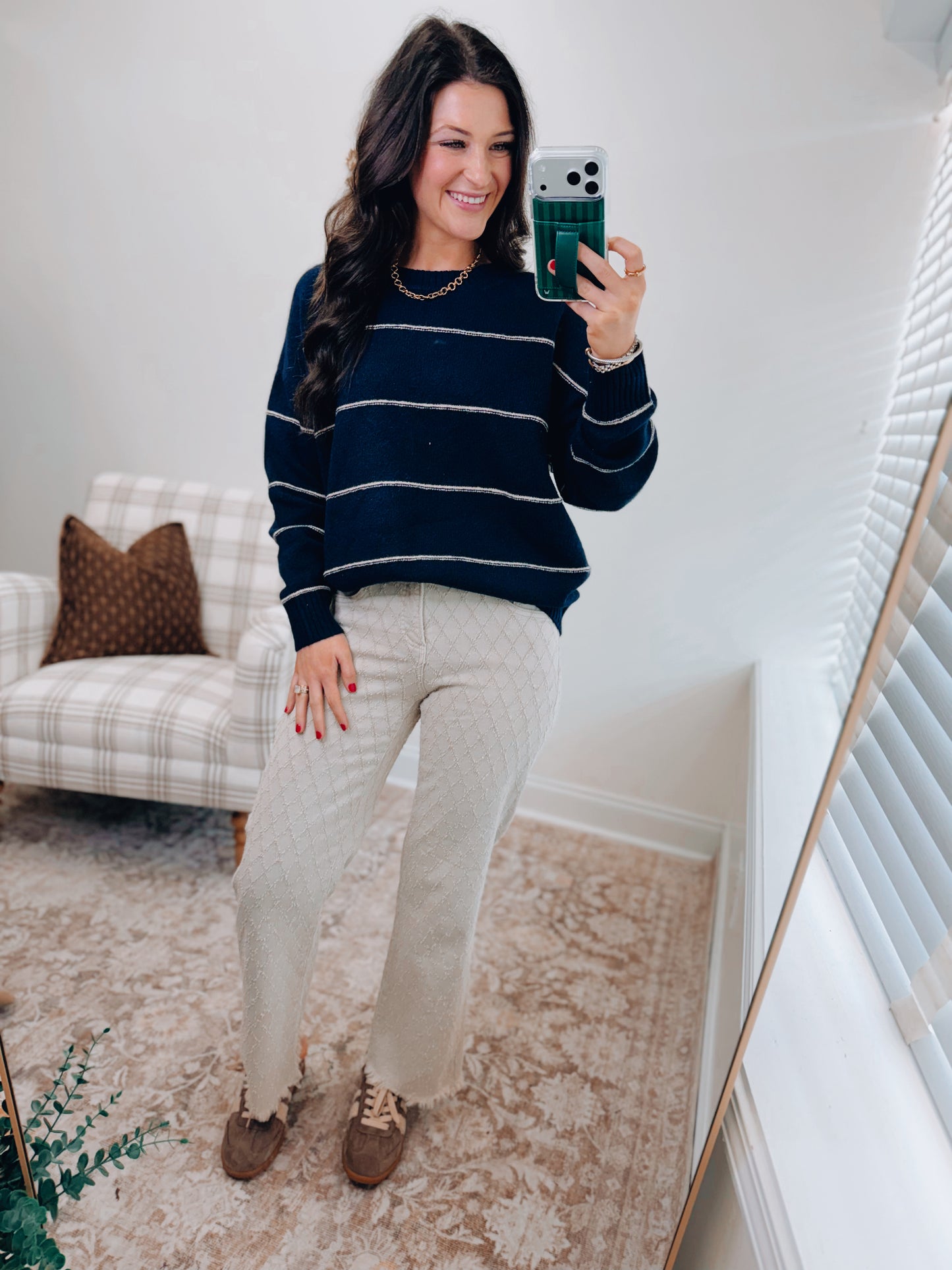 Simple & Stripe Navy Sweater