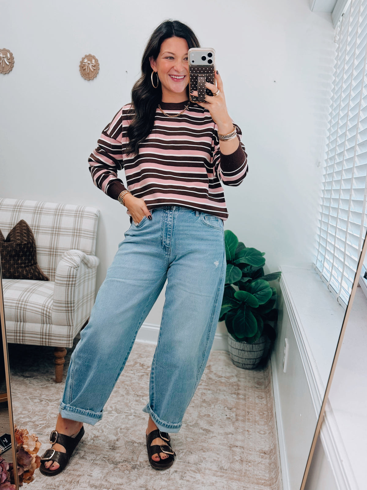 Stella High Rise Light Wash Barrel Denim