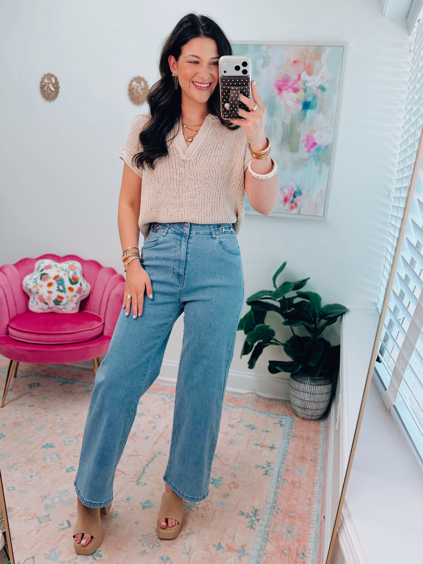 Clove Horsebit Denim
