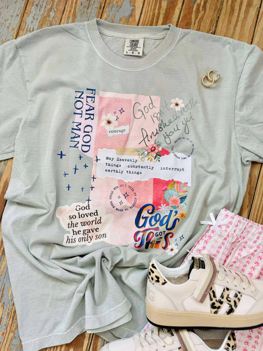 Inspirational Faith Collage Tee