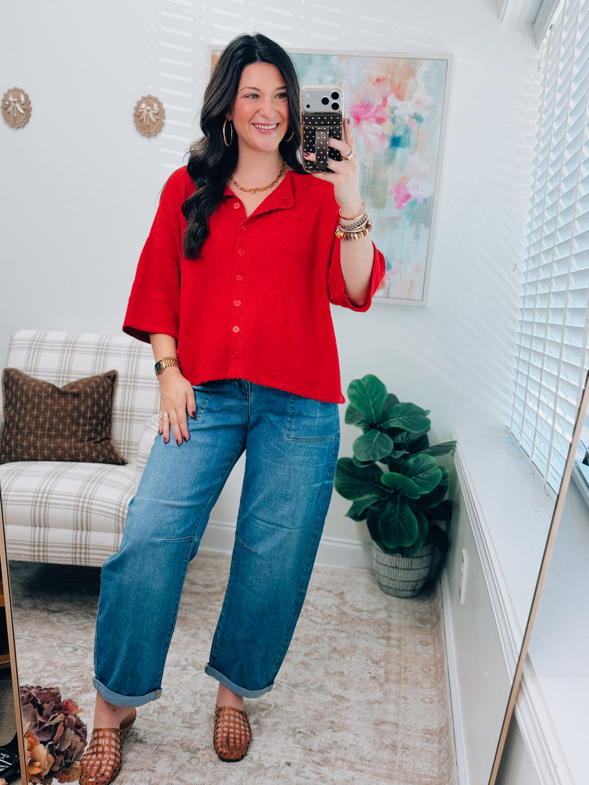 Ruby Button Knit Cardigan Top