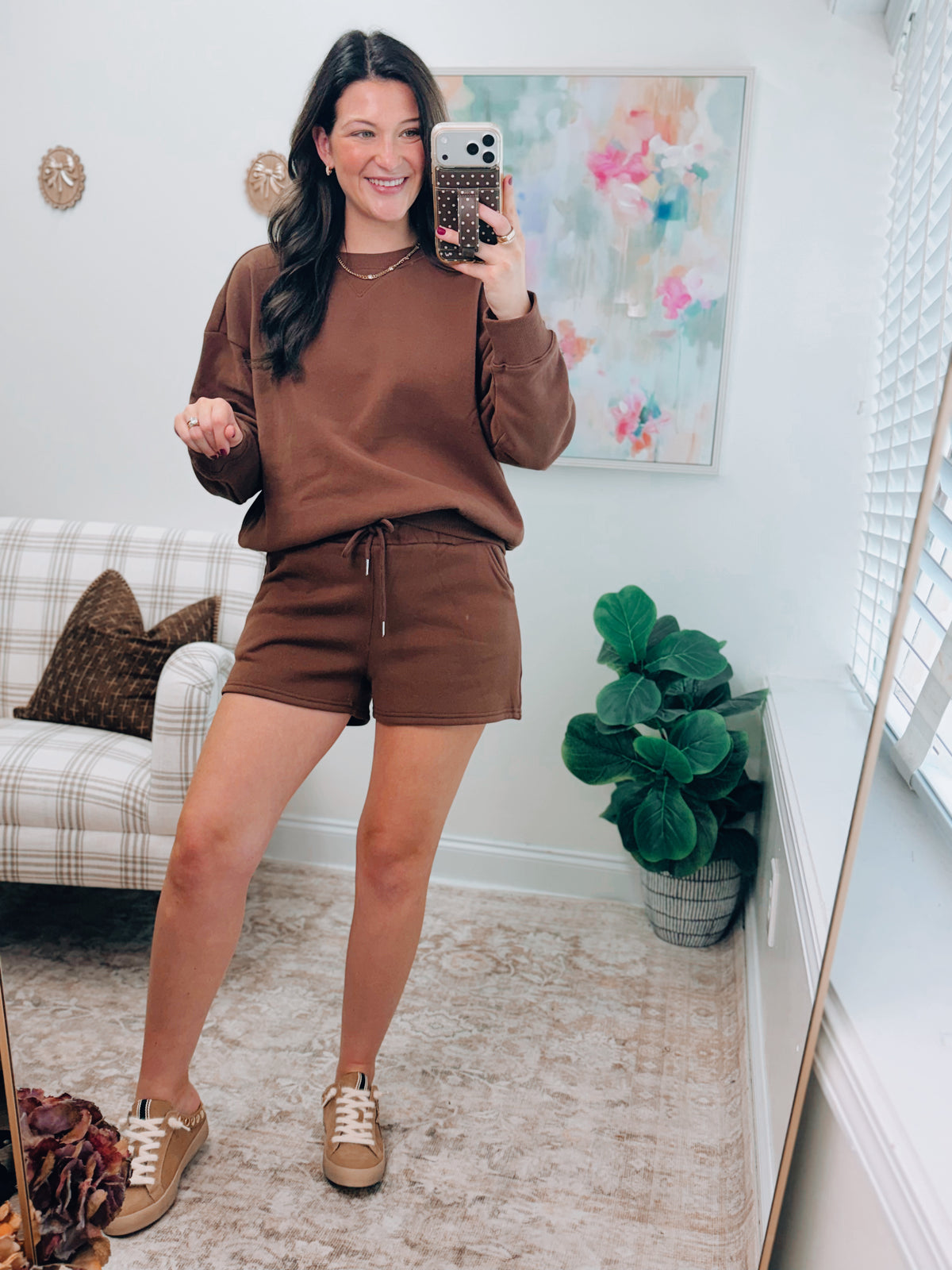 DOORBUSTER | Comfort Lux Shorts Set - Brown