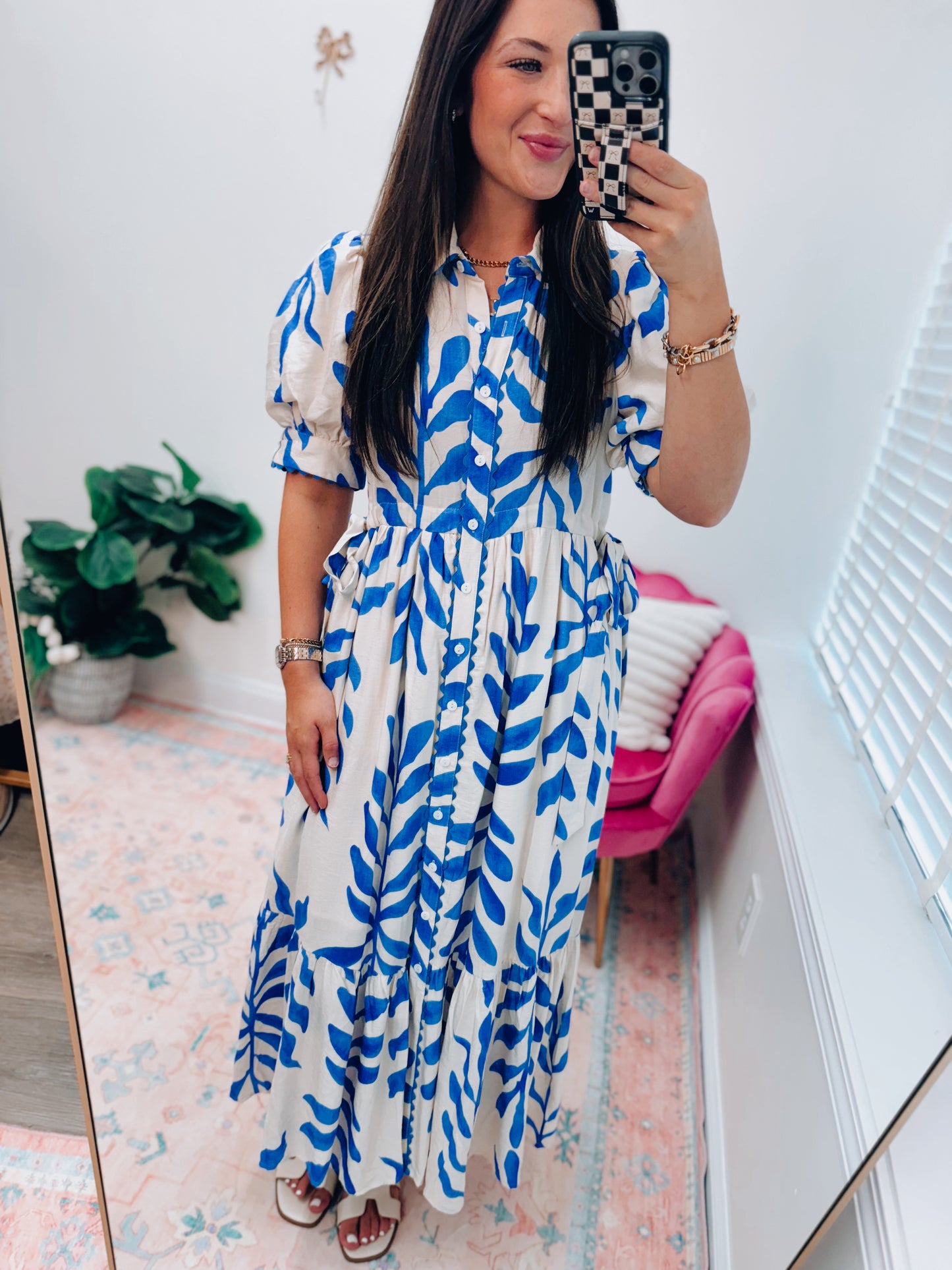 Maddie Scallop Midi Dress