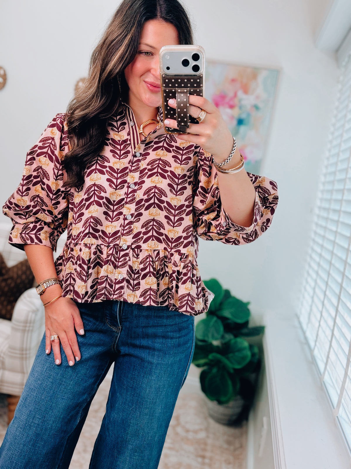 Molly Mix Puff Sleeve Top