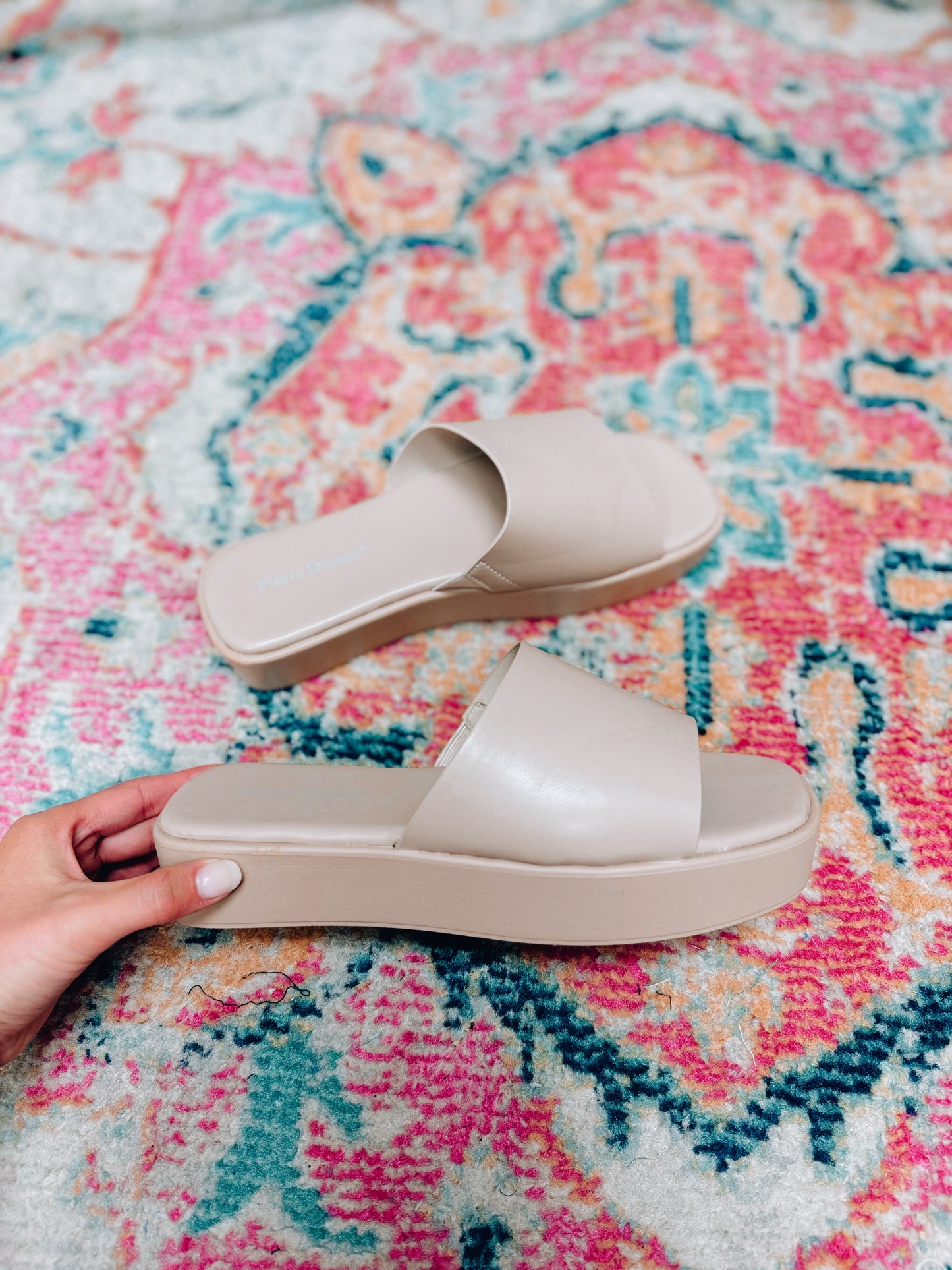 Cool Tan Platform Slides