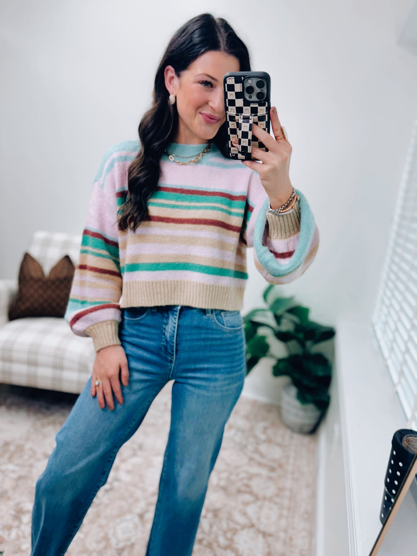 Mable Striped Colorblock Sweater