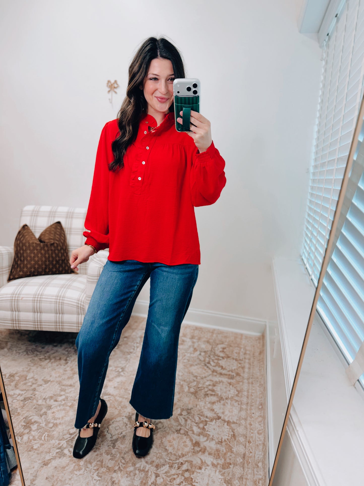 Red Ruffle Air Wick Top
