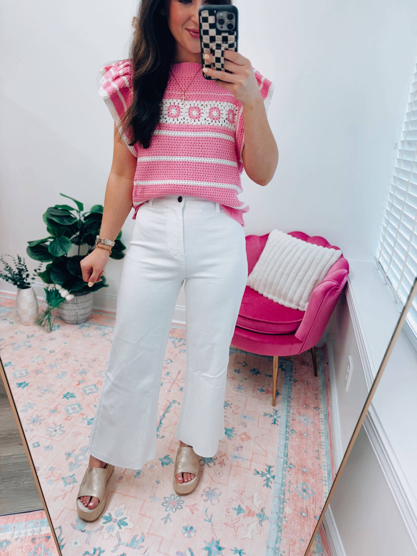 Annie White Wide Leg Denim