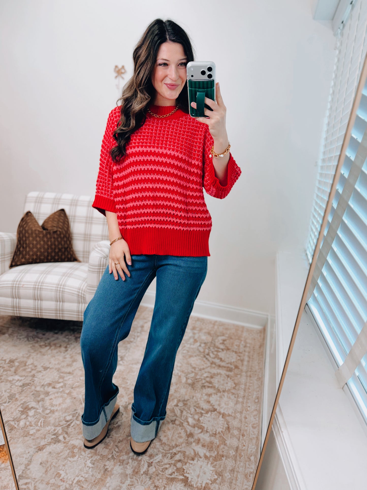 Stripe Slouch Sweater