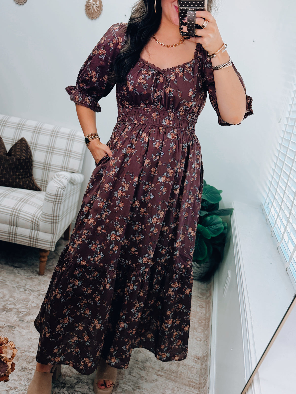 Sweetwater Floral Smocked Maxi Dress