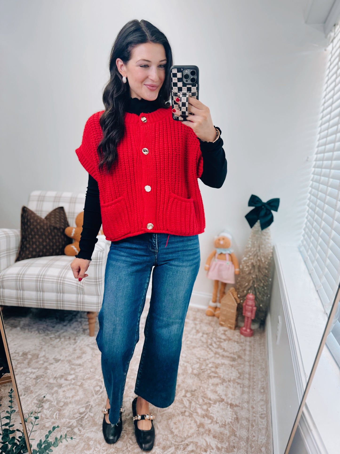 Ruby Oversized Button Knit Sweater Top