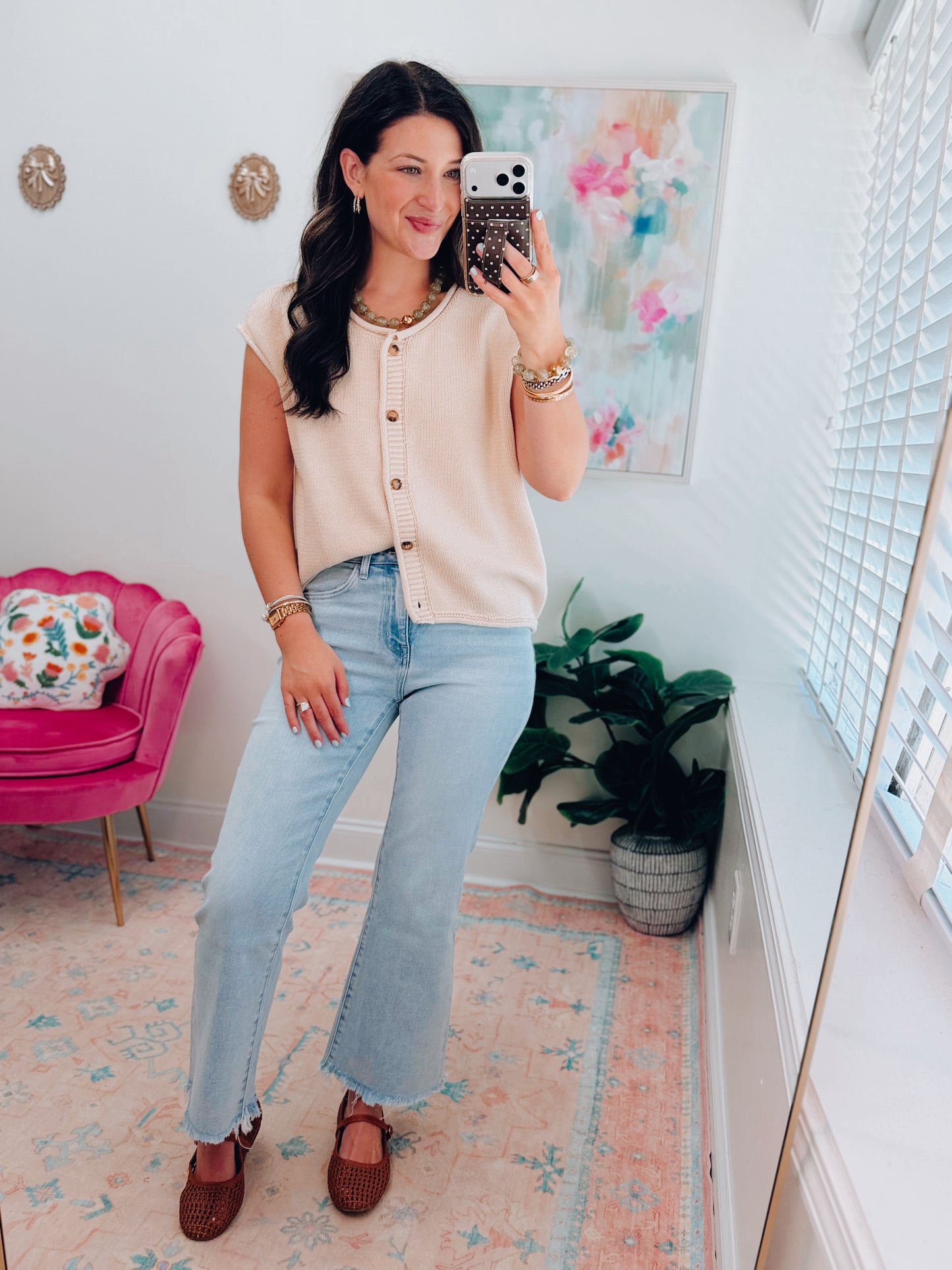 Kellan Raw Edge Knit Top