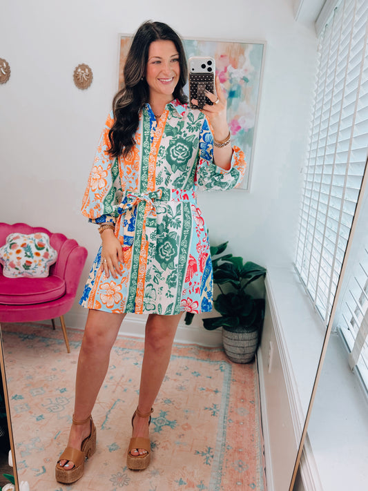 Endless Summer Color Block Mini Dress