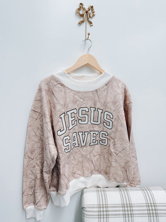The Mock Club Pullover - Jesus Saves