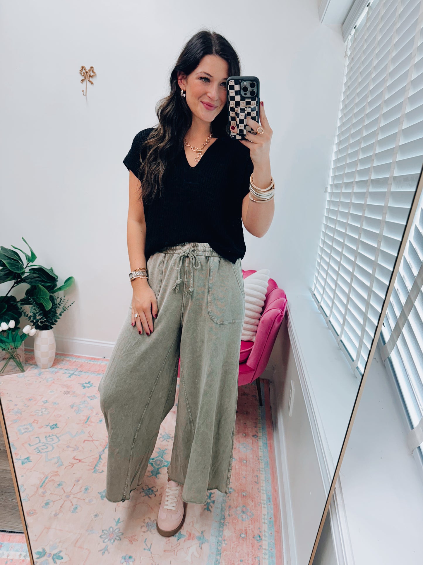 Collins Mineral Wash Wide Leg Pants