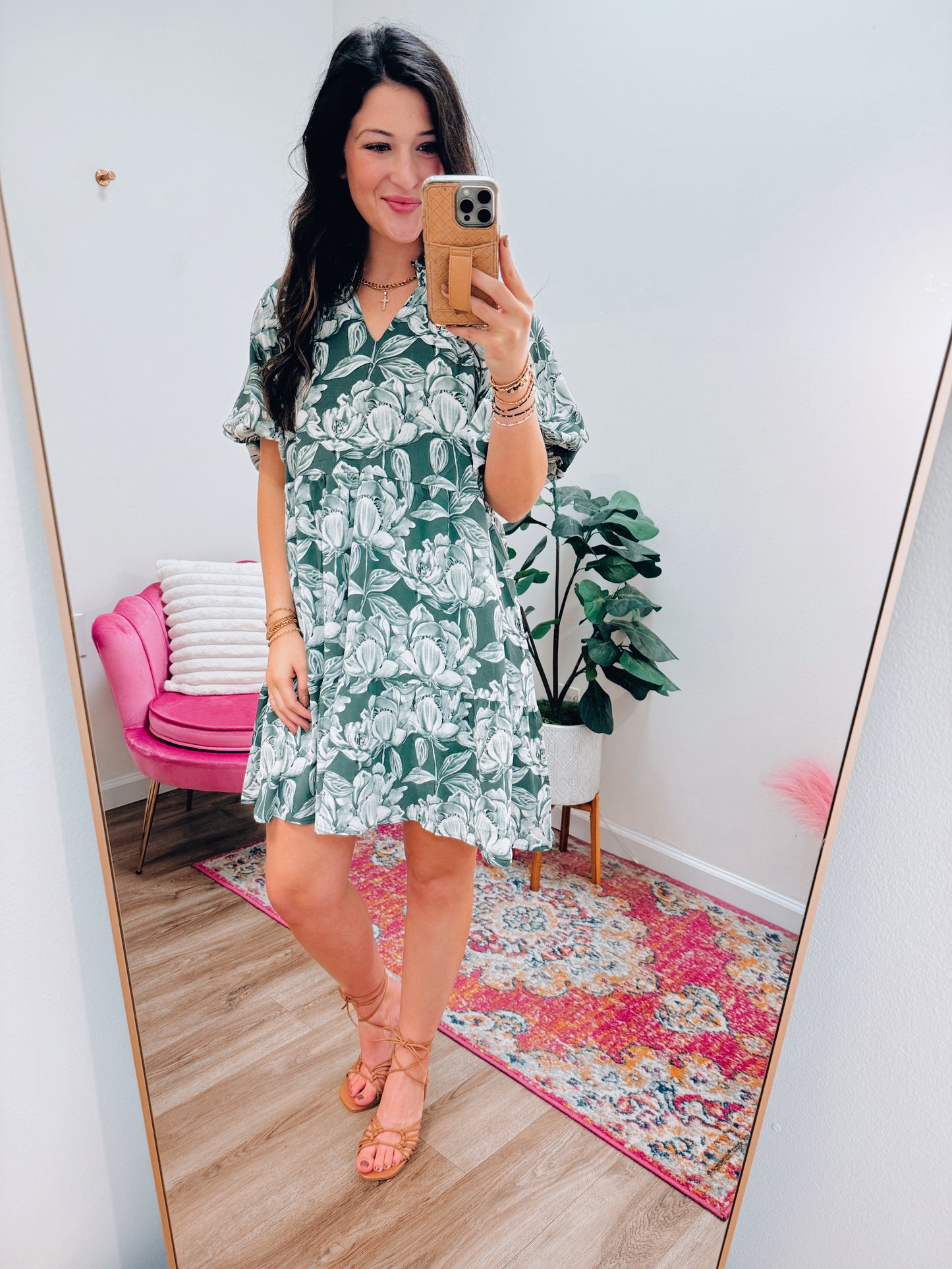 Bre Floral Printed Mini Dress