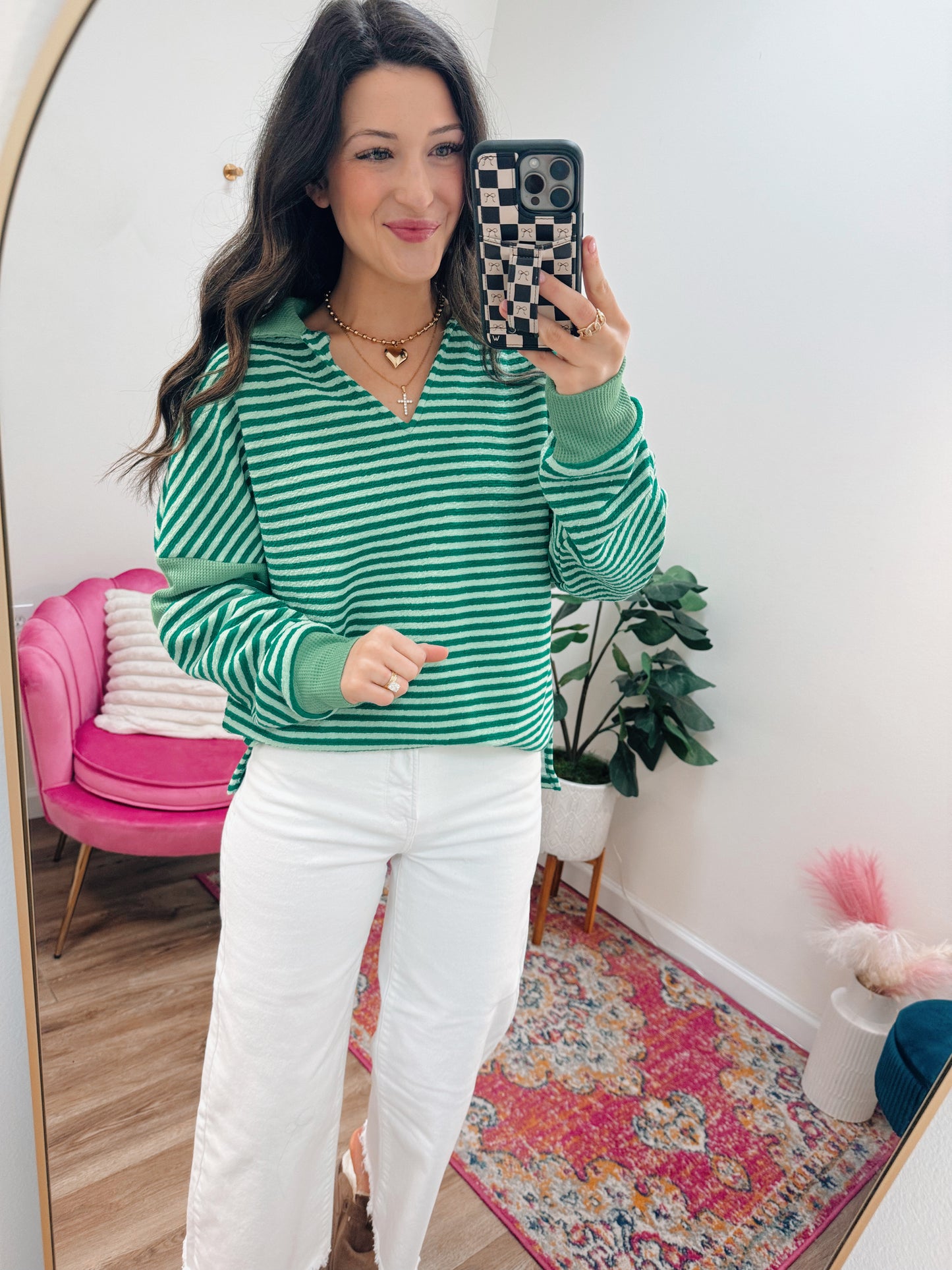 St. Stripes Patch Pullover