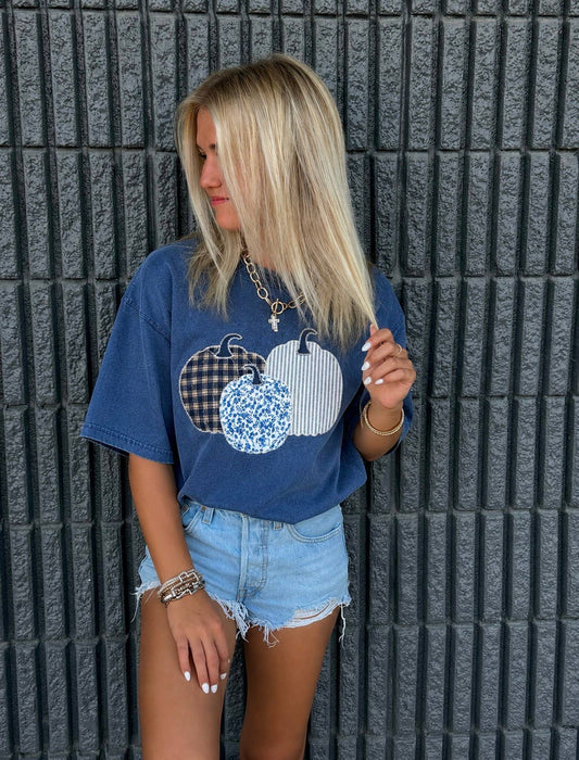 Cottage Core Pumpkin Trio Tee