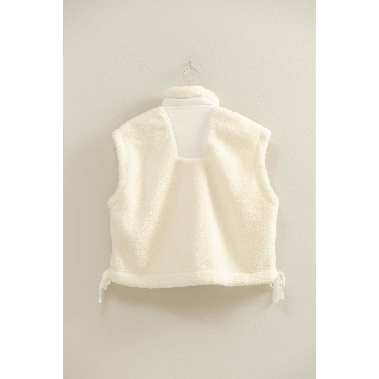 Teddy Sherpa Vest - White