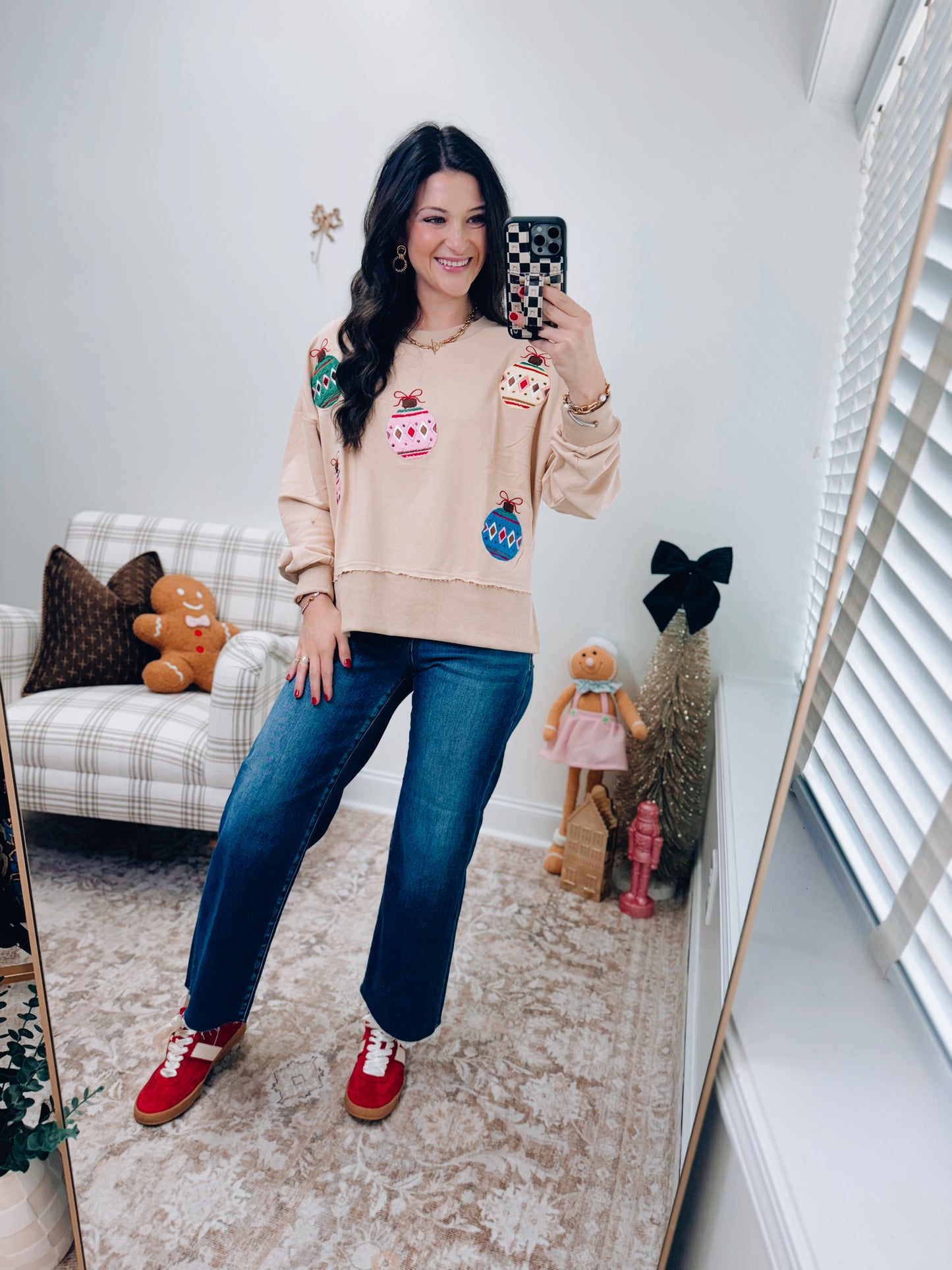 CURVY Ornament Christmas Crewneck