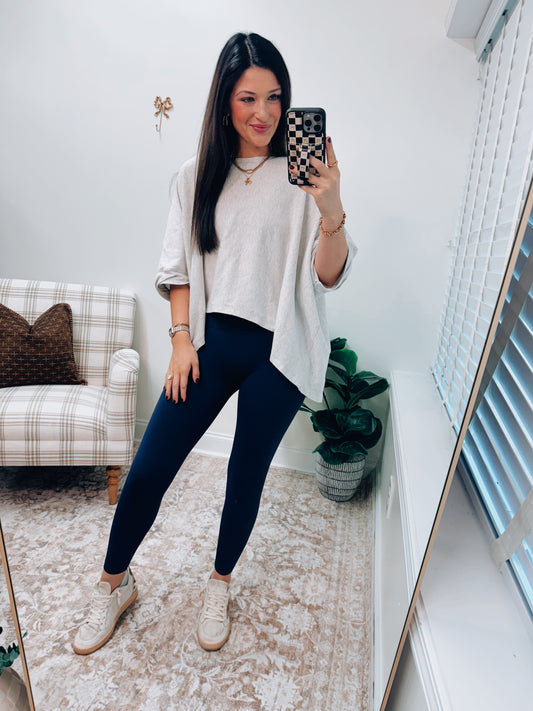 In Alignment High-Rise Leggings - Navy
