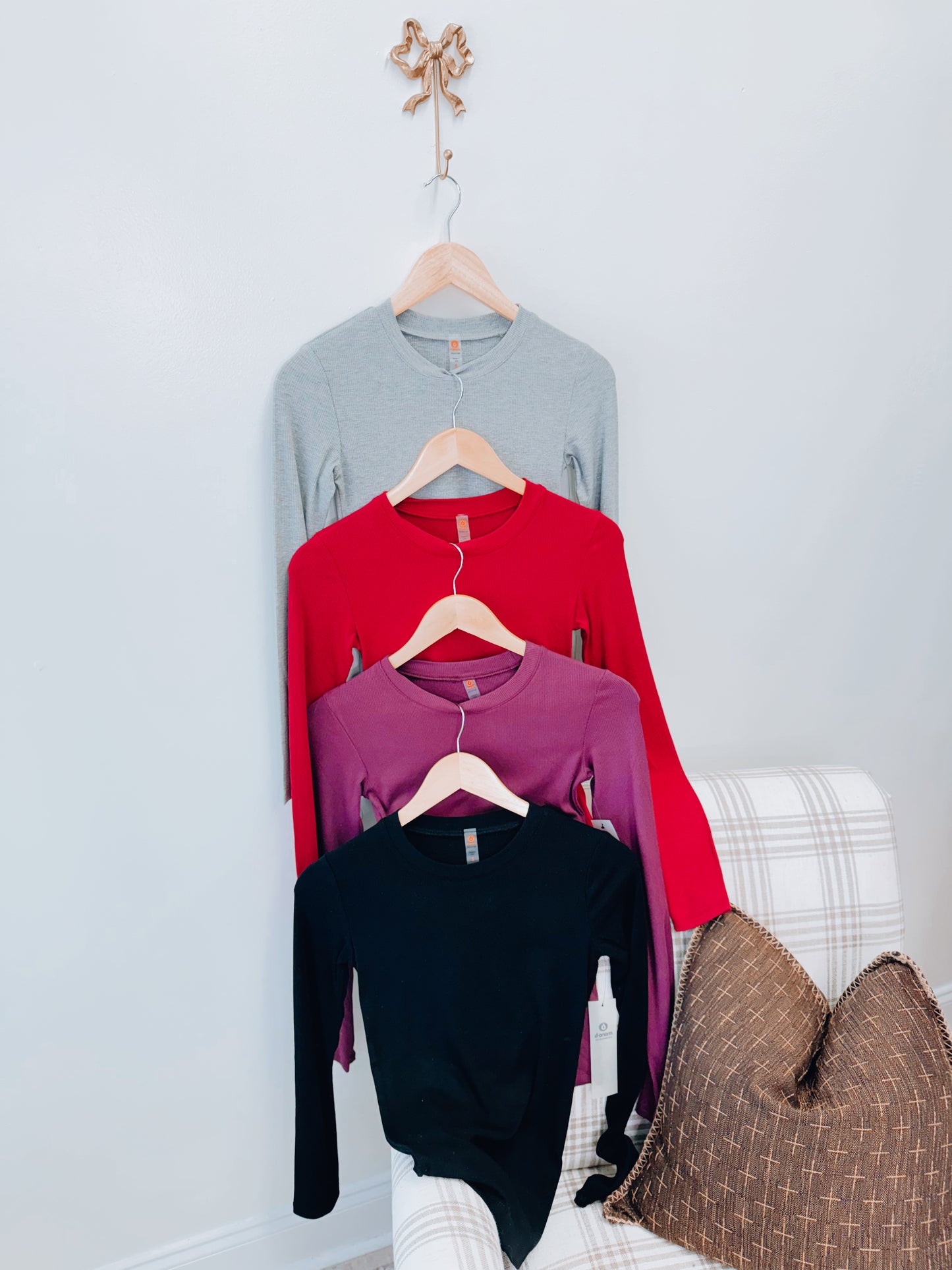 Essential Micro-Ribbed Athleisure Long Sleeve Top