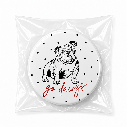 UGA - Bulldog w/ Polka Dots