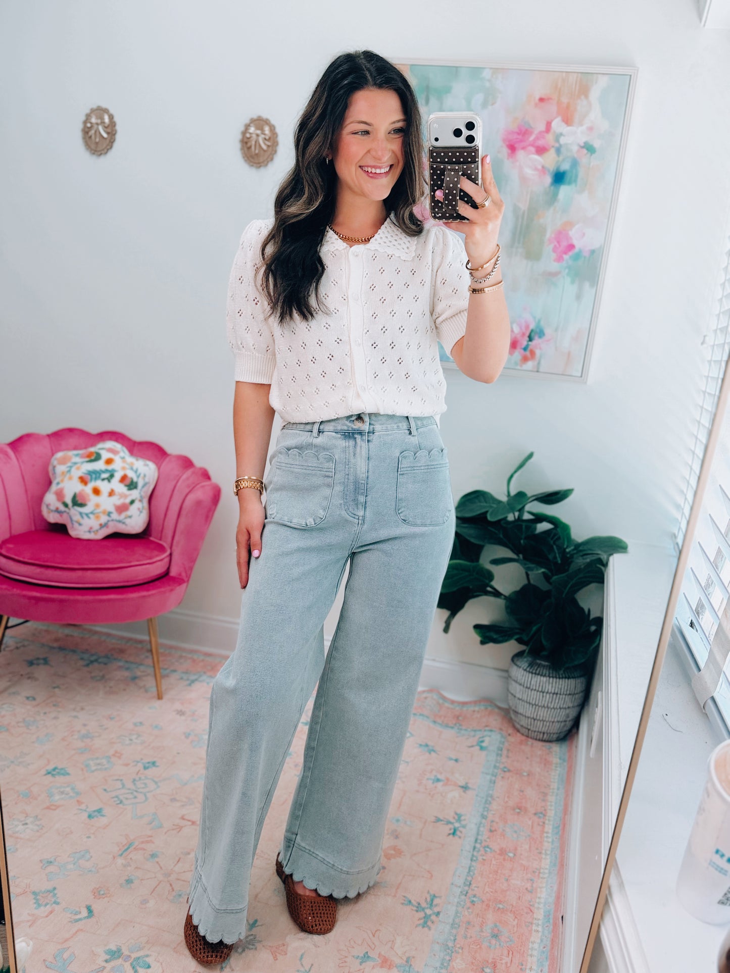 Amelia Scallop Denim
