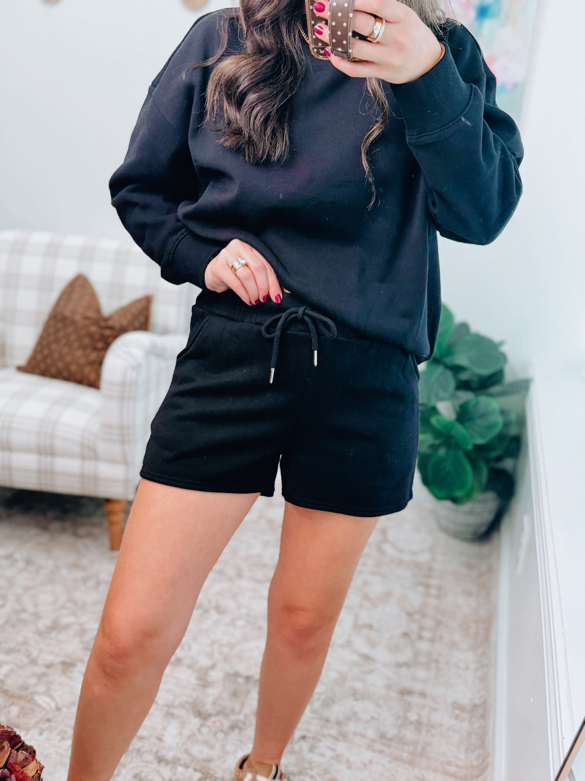 DOORBUSTER | Comfort Lux Shorts Set - Black