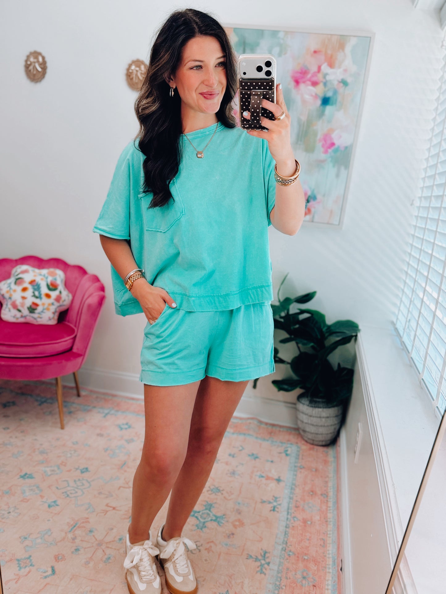 Easy Days Cotton Shorts Set - Mint