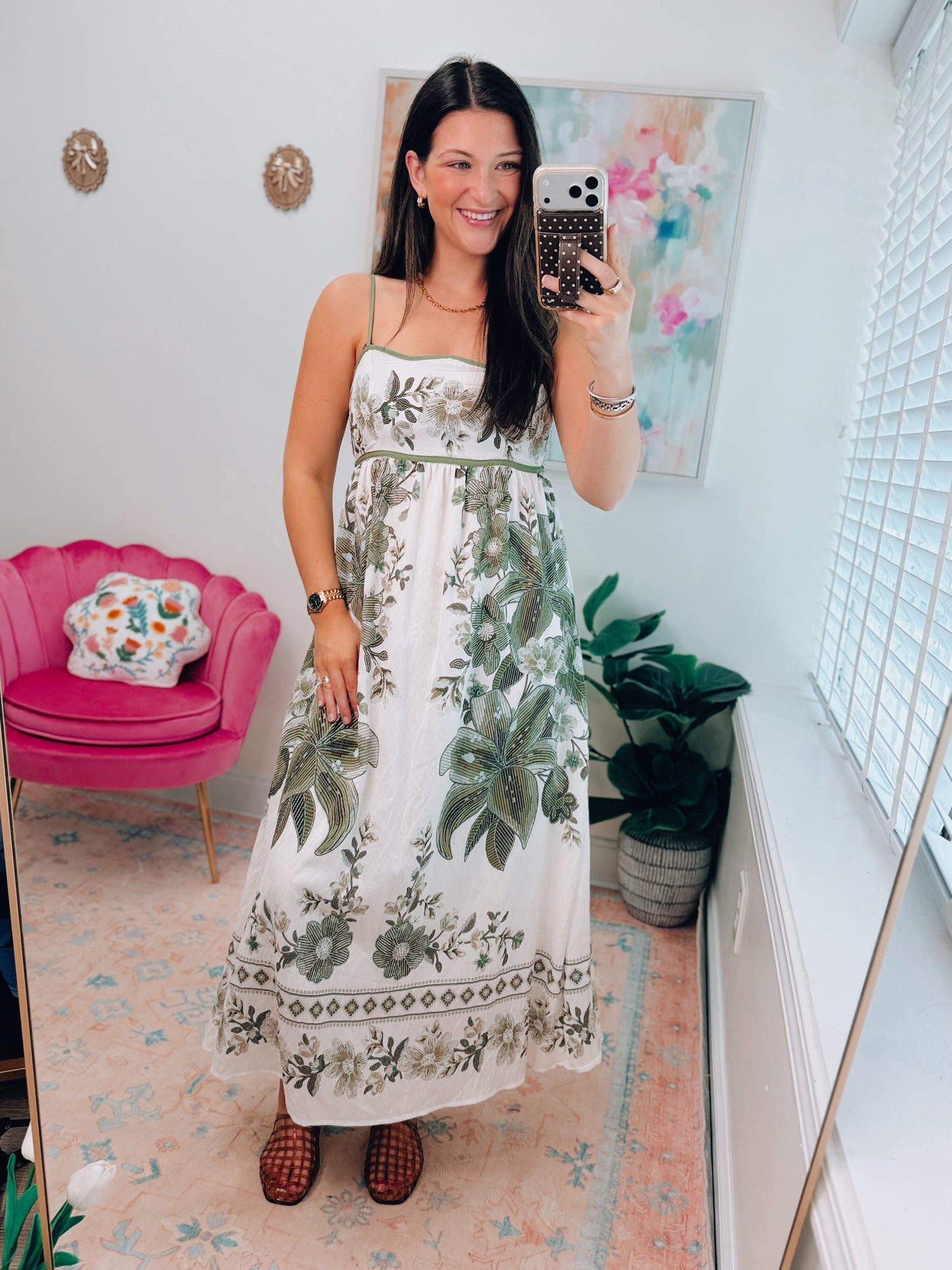 Olive Branch Maxi Dress