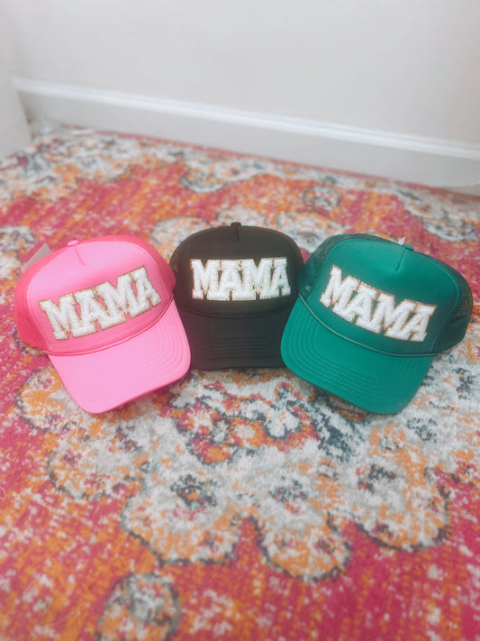 MAMA Letter Patch Trucker Hat