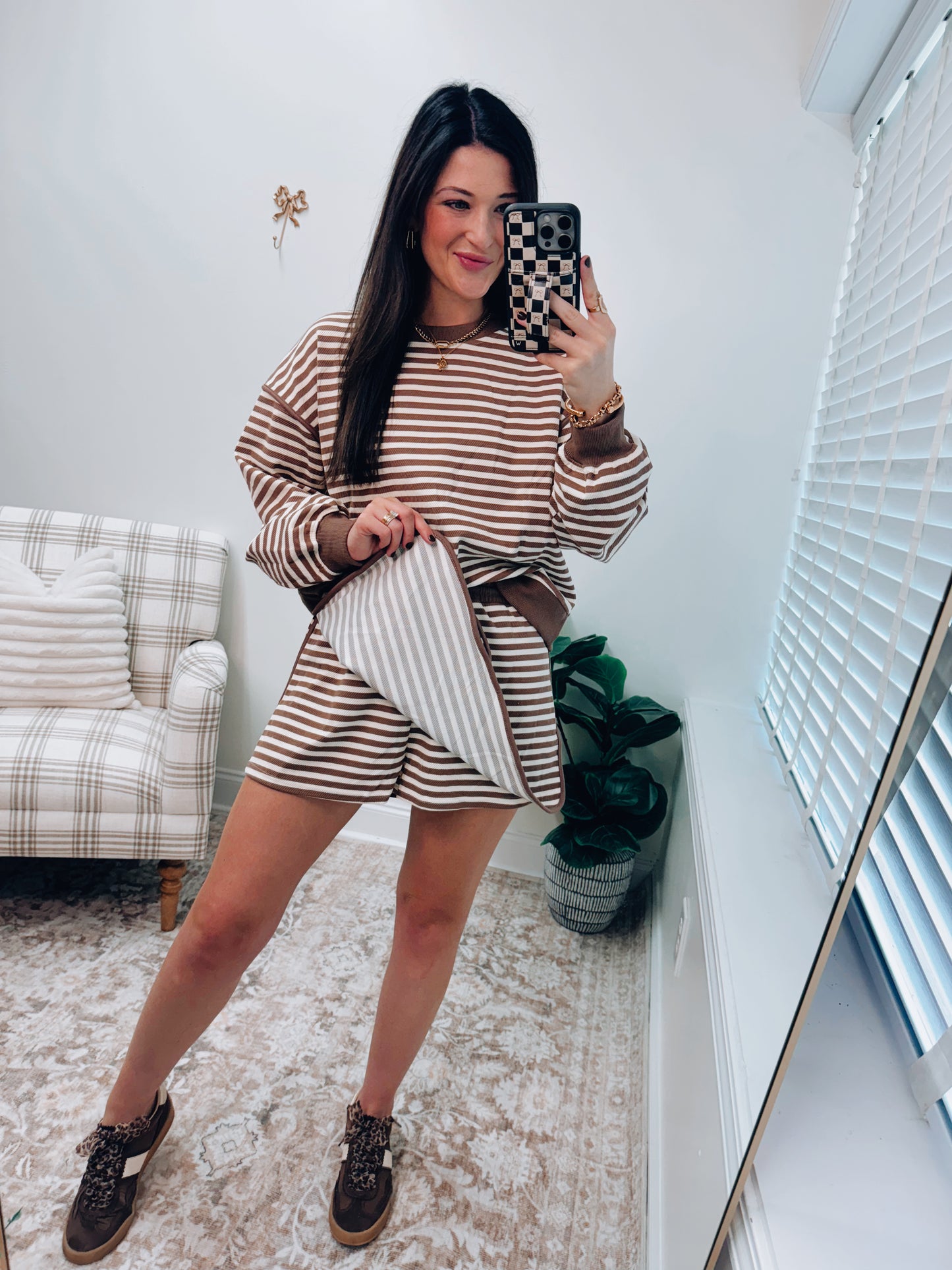 Autumn Stripes Skort Set