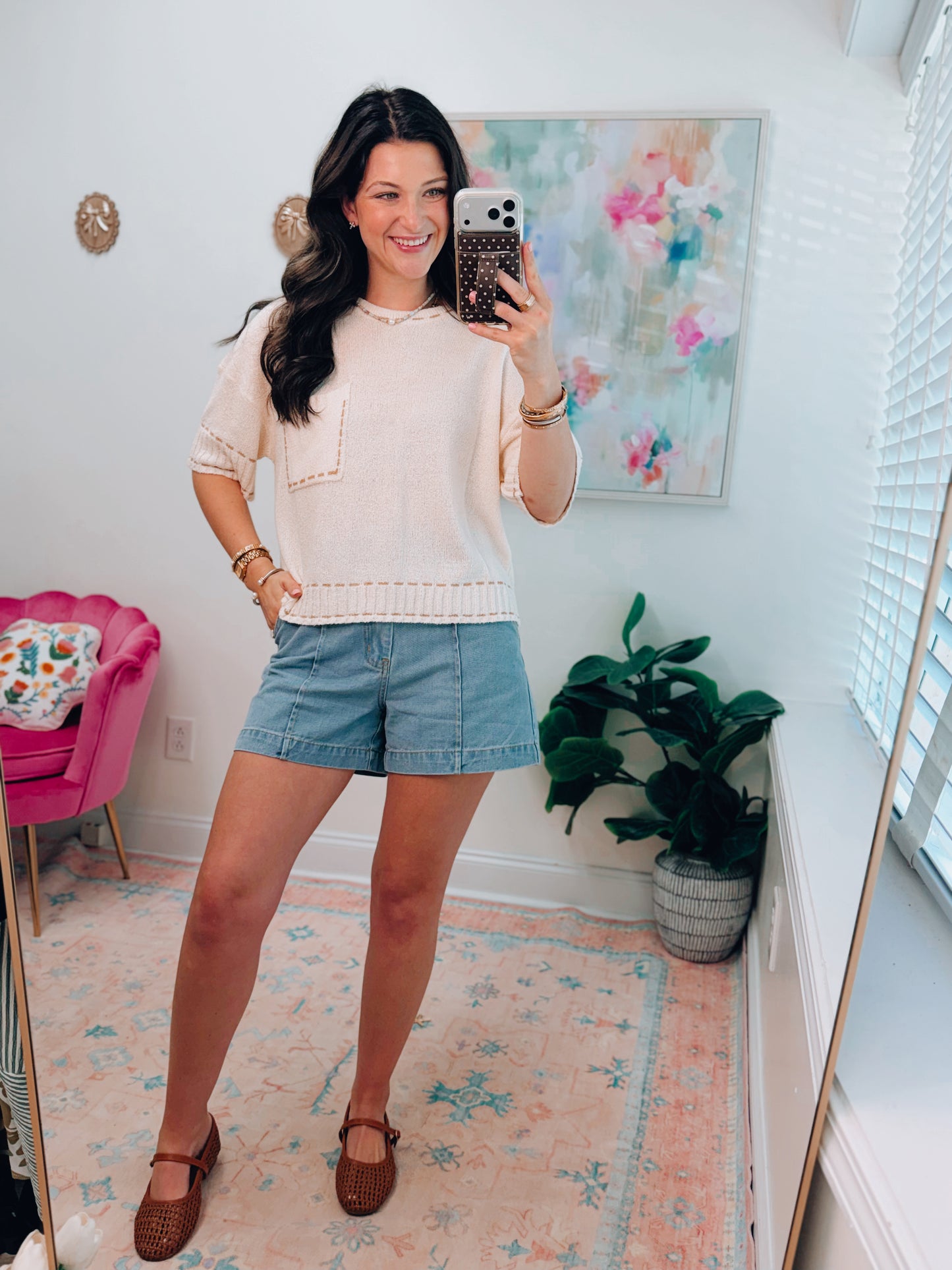 Stitch Knit Basic Top